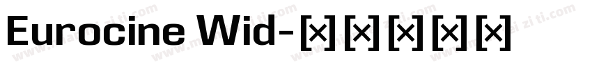 Eurocine Wid字体转换